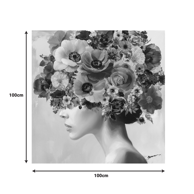Πίνακας σε καμβά Mavare Ι 3D Inart με πλαίσιο 100x3.5x100εκ - Image 2