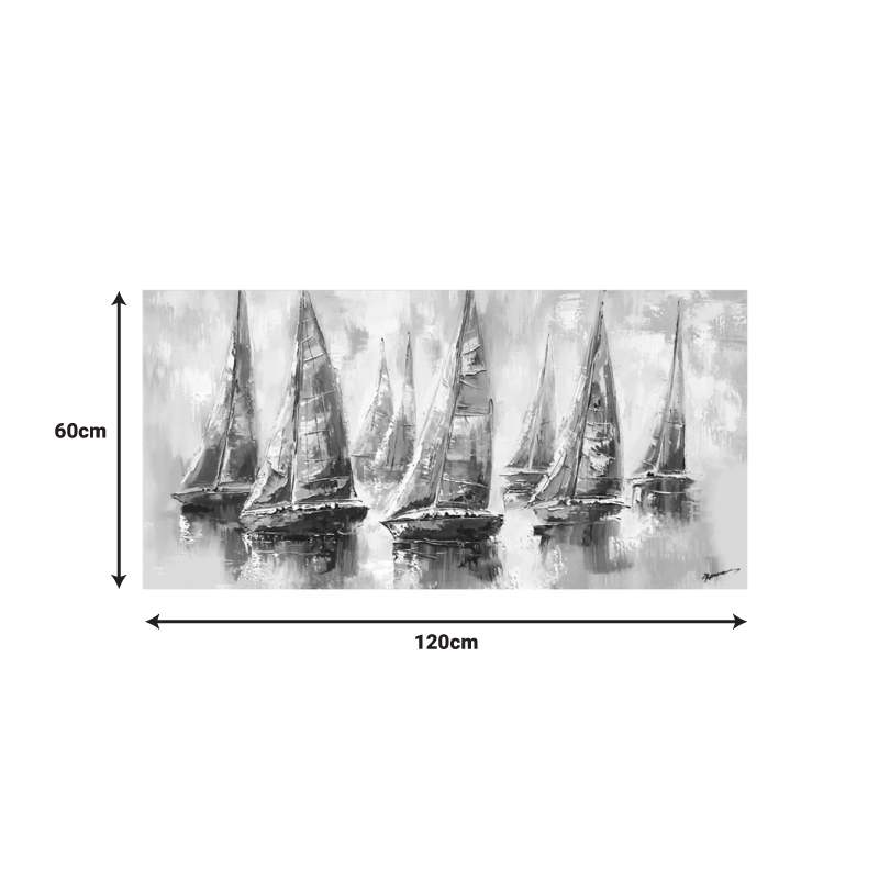 Πίνακας σε καμβά Yelkan Inart με πλαίσιο 120x3.5x60εκ - Image 2