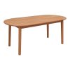 Τραπέζι Skyl pakoworld teak ξύλο σε φυσική απόχρωση 190x90x75εκ 340-000009