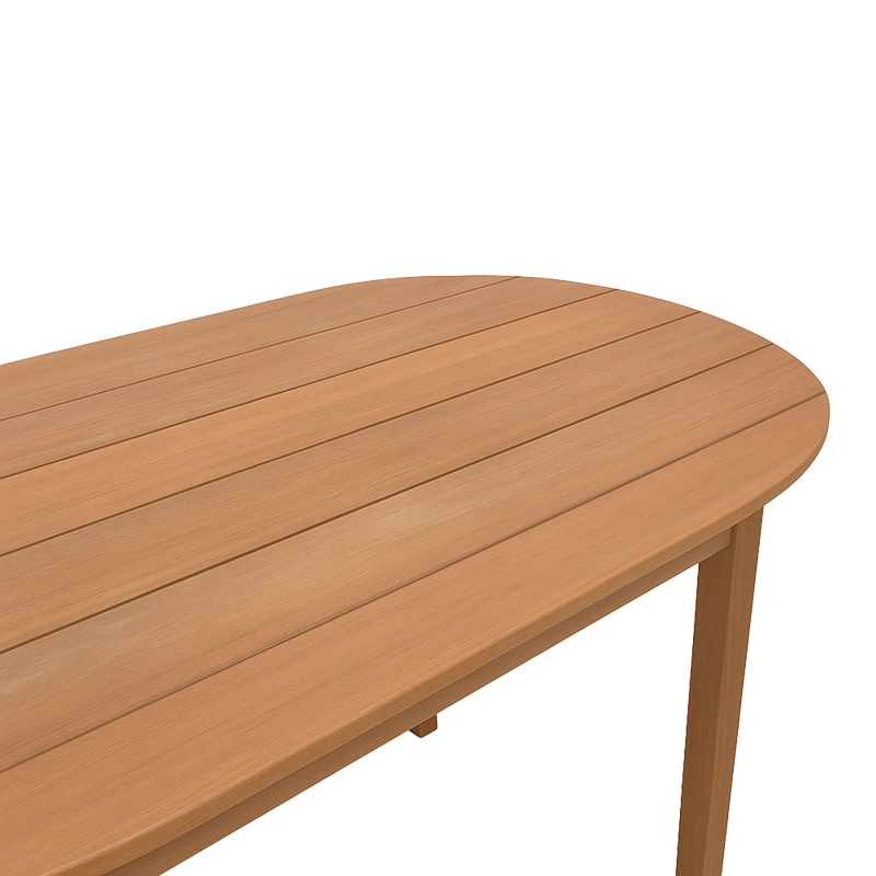 Τραπέζι Skyl teak ξύλο σε φυσική απόχρωση 190x90x75εκ - Image 3