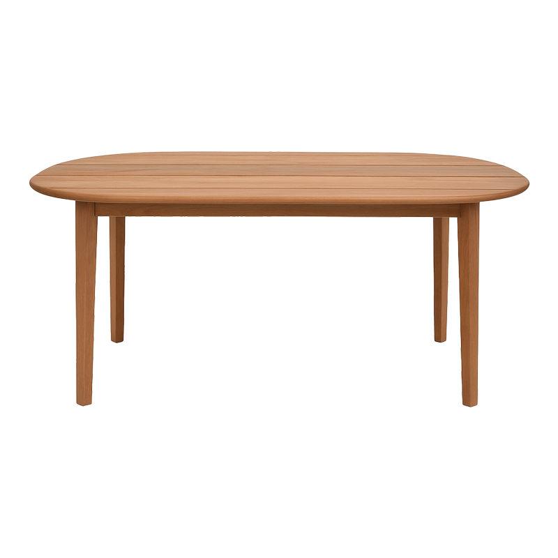 Τραπέζι Skyl teak ξύλο σε φυσική απόχρωση 190x90x75εκ - Image 4