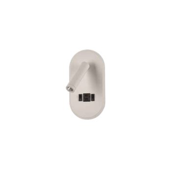 Inlight Επιτοίχιο φωτιστικό LED 3W+9W 3000K από λευκό μέταλλο D:14cm (43041-WH)