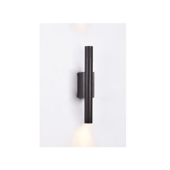 Alternative view of Inlight Επιτοίχιο φωτιστικό LED 2*5W 3000K σε μαύρη απόχρωση απο αλουμίνιο D:30x6cm (43061-Black)