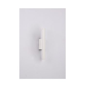 Alternative view of Inlight Επιτοίχιο φωτιστικό LED 2*5W 3000K σε λευκ΄ή απόχρωση απο αλουμίνιο D:30x6cm (43061-White)