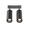 InLight Φωτιστικό LED 2x9W 3CCT για Ultra-Thin μαγνητική ράγα σε μαύρη απόχρωση D:16cmX4,4cm (T05205-BL)