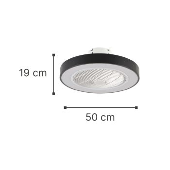Alternative view of it-Lighting Chilko 36W 3CCT LED Fan Light in Black Color (101000320)