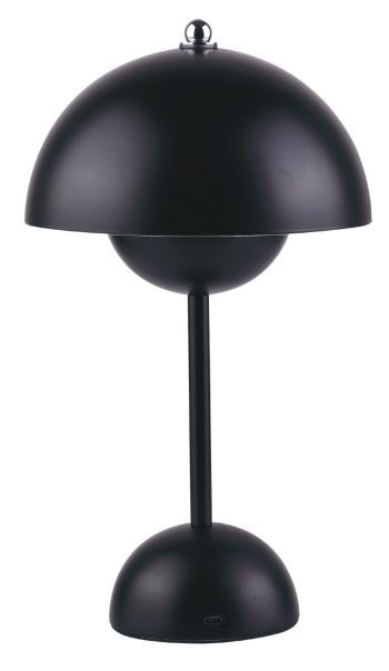 Inlight Rechargeable LED 1.5W 3CCT Touch Table Lamp Black D:10x24cm (3059-Black)