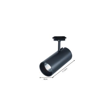 Alternative view of InLight Σποτ 20W μονοφασικής ράγας σε λεύκο χρώμα (T1-05500-White)