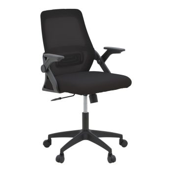 Καρέκλα γραφείου Reji pakoworld mesh ύφασμα μαύρο 58x60x89-99εκ 069-000092