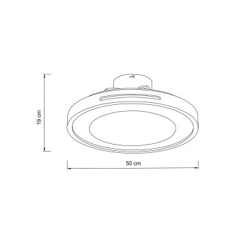 Alternative view of it-Lighting Zephyr 36W 3CCT LED Fan Light in Wood Color (101000940)