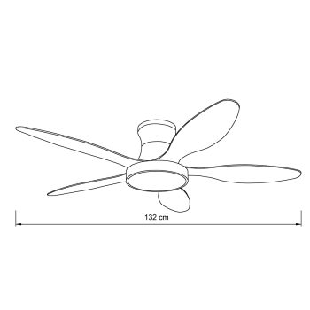 Alternative view of it-Lighting Denali 24W 3CCT LED Fan Light in Grey and wooden Color (102000730)