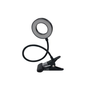 Alternative view of InLight Φωτιστικό LED 7W 3CCT (by switch) με κλίπ σε μαύρο χρώμα D:38cm (3044-BL)