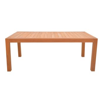 Alternative view of Τραπέζι Vocaly  teak ξύλο σε φυσική απόχρωση 200x100x75εκ