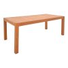 Τραπέζι Vocaly pakoworld teak ξύλο σε φυσική απόχρωση 200x100x75εκ 340-000007