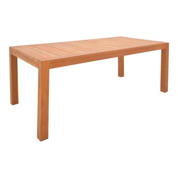 Τραπέζι Vocaly pakoworld teak ξύλο σε φυσική απόχρωση 200x100x75εκ 340-000007