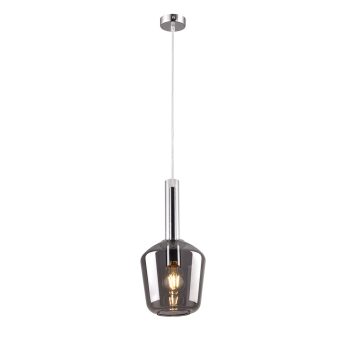 Inlight Κρεμαστό φωτιστικό από φιμέ γυαλί 1XE27 D:18x36cm (4079)