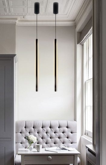 Alternative view of Inlight Κρεμαστό φωτιστικό LED 7W 3000K από λευκό μέταλλο και ακρυλικό D:60cm (6023-White)