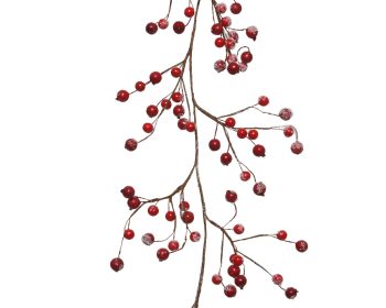 ΓΙΡΛΑΝΤΑ ΑΠΟ ΧΙΟΝΙΣΜΕΝΑ ΚΟΚΚΙΝΑ BERRIES 13Χ130ΕΚ 622029 red