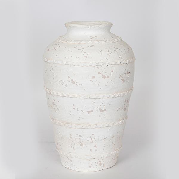 ΒΑΖΟ ΚΕΡΑΜΙΚΟ ΛΕΥΚΟ 22.5x22.5x35.5cm