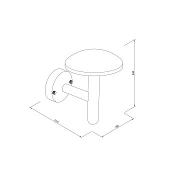 Alternative view of it-Lighting Keowee LED 12W 3CCT Outdoor Wall Lamp Black D:180 x 210 x 240 mm (80205210)