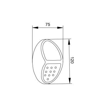Alternative view of it-Lighting Moon LED 0,8W 2700K | 6500K Solar Outdoor Wall Lamp Black D:120x75x41mm (80206810S)