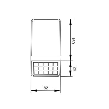 Alternative view of it-Lighting Annecy LED 2W 2700K | 6500K Solar Outdoor Wall Lamp Black D:160x82x29 mm (80206910S)