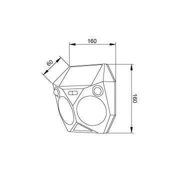 Alternative view of it-Lighting Tortoise LED 6W 3000K Solar Outdoor Wall Lamp Black D:160x160x60mm (80207211S)