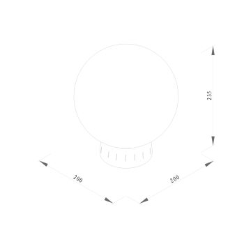 Alternative view of it-Lighting Evelyn Outdoor Wall Lamp Black 1xE27 D:200x200x235mm (80300914)