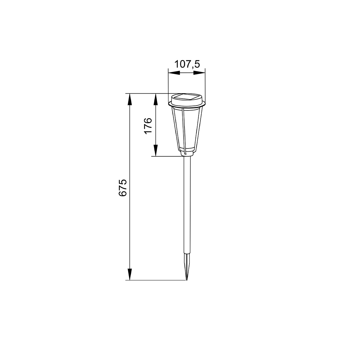 it-Lighting Lobella -LED 1W 3000K Outdoor Spike Light in Black Color (80600411S) - Image 2