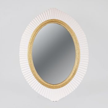 ΚΑΘΡΕΦΤΗΣ ΠΟΛΥΡΕΖΙΝ ΛΕΥΚΟΣ - ΧΡΥΣΟΣ 60x2.5x80cm