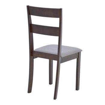 Alternative view of Καρέκλα Dallan  rubberwood σε καρυδί απόχρωση 40x47.5x89εκ
