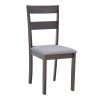 Καρέκλα Dallan  pakoworld σε καρυδί απόχρωση 40x47.5x89εκ 091-000012