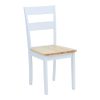 Καρέκλα York pakoworld σε λευκή-φυσική απόχρωση 39.5x47.5x89εκ 091-000013