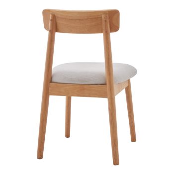 Alternative view of Καρέκλα Tullo  rubberwood σε φυσική απόχρωση 46x45x78εκ