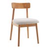 Καρέκλα Tullo pakoworld rubberwood σε φυσική απόχρωση 46x45x78εκ 101-000126