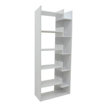 Βιβλιοθήκη Naya pakoworld σε λευκή απόχρωση 72x30x182.5εκ 123-000240