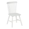 Καρέκλα Melia pakoworld rubberwood σε λευκή απόχρωση 45x51x87εκ 128-000040