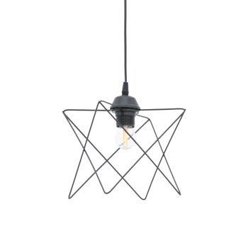 Φωτιστικό οροφής Langit pakoworld Ε27 μέταλλο μάυρο 18x18x65εκ 193-000116