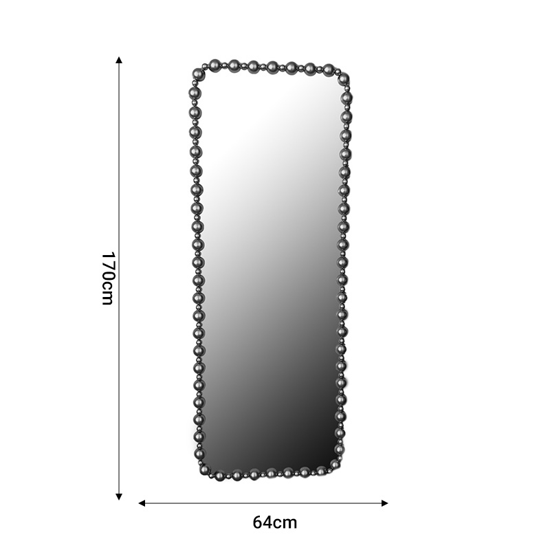 Καθρέπτης Origon Inart χρυσό μέταλλο 64x4.5x170εκ - Image 2