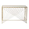 Κονσόλα Gioni Inart χρυσό μέταλλο 110x30x75εκ 295-000019