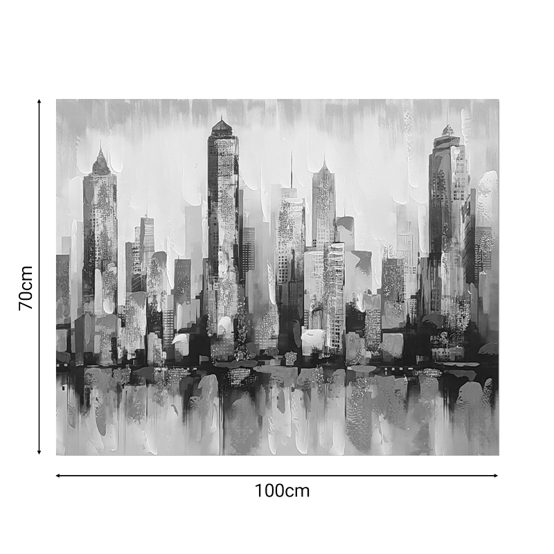 Πίνακας σε καμβά Towny Inart 100x3x70εκ - Image 2