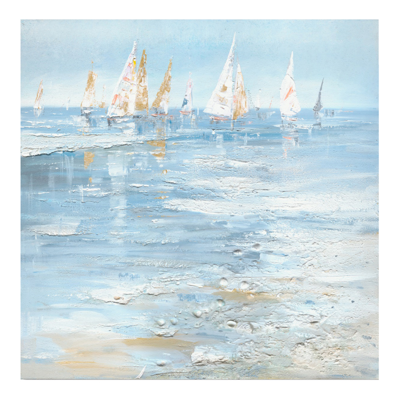 Πίνακας σε καμβά Watery I Inart 100x3x100εκ 296-000017