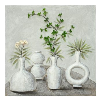 Πίνακας σε καμβά Vase I Inart 100x3x100εκ 296-000019