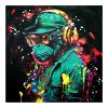 Πίνακας σε καμβά Monkey Inart 80x3x80εκ 296-000027