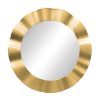 Καθρέπτης Perfor Inart χρυσό pp Φ55x2.5εκ 298-000005