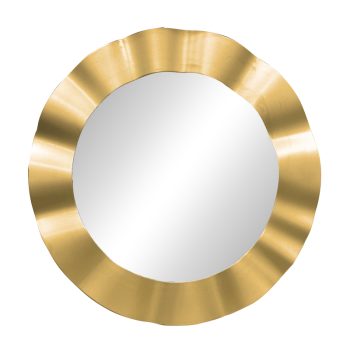 Καθρέπτης Perfor Inart χρυσό pp Φ55x2.5εκ 298-000005