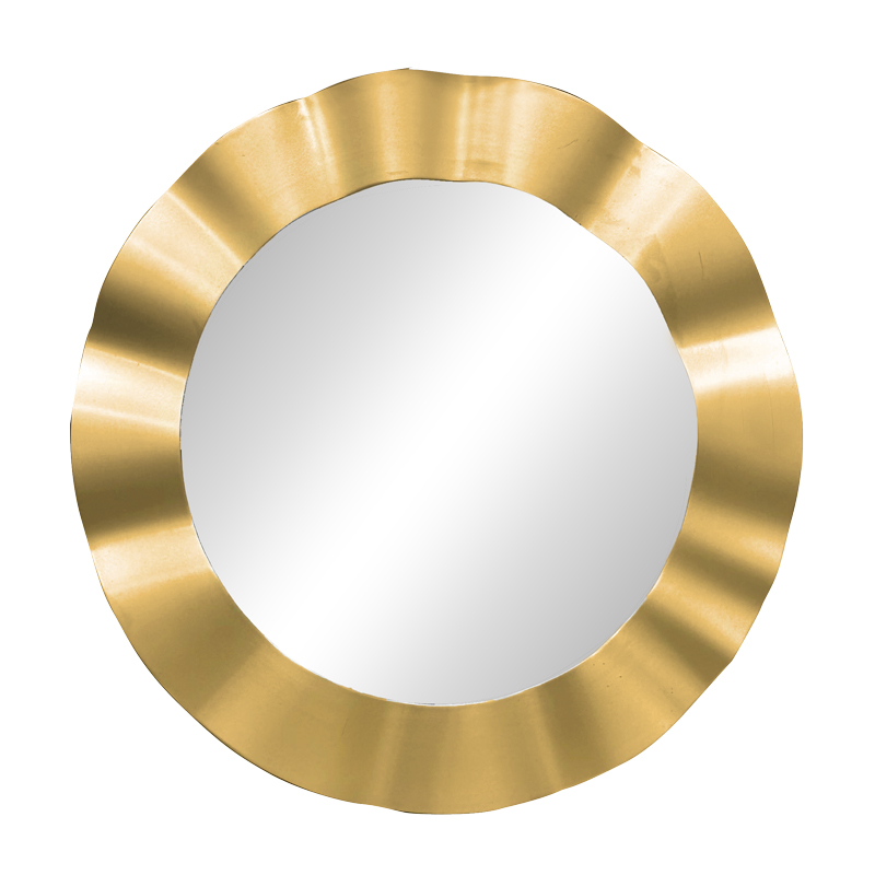 Καθρέπτης Perfor Inart χρυσό pp Φ55x2.5εκ 298-000005