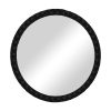 Καθρέπτης Mebel Inart μαύρο pp Φ60x3.5εκ 298-000007