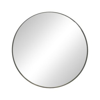 Καθρέπτης Nhaos Inart μαύρο αλουμίνιο Φ60x2.5εκ 298-000014