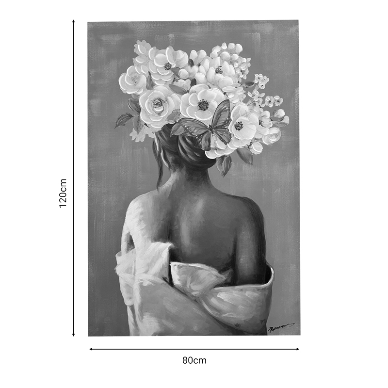 Πίνακας σε καμβά Weddy Inart 80x3x120εκ - Image 2